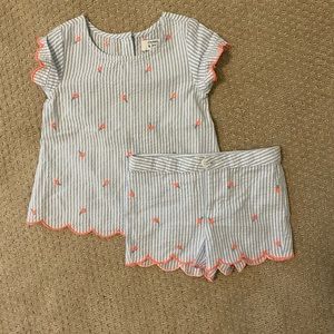 Crown & Ivy matching set for summer, girls 2T